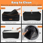 VavoPaw Medium Dog Car Seat Under 50Lbs or 2 Small Dogs Under 25Lbs