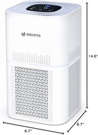 Dayette HEPA Air Purifiers for Home Large Room Up to 2200ft², Air Purifiers for Bedroom with Air Quality Sensor, H13 True HEPA Filter Remove 99.97% of Dust, Allergies, Odor, Pets Dander, Smoke, Pollen