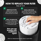 PuroAir 240 Replacement Filter - Genuine Puro Air 240 Filter Replacement - Official PuroAir Air Purifier HEPA Filter with CarbonTech Filters 99.9% of Pollen, Dust, Pet Dander, Smoke, Odors (2PK)