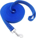 Nylon Training Dog Leash for Small Medium Dogs, 15ft 20ft 30ft 50ft 100ft Reflective Long Leash Dog/Puppy Lead for Obedience Recall Training, Camping
