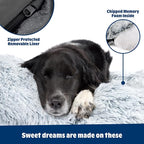 Barkbox Dog Bed, 2-in-1 Memory Foam Donut Cuddler Dog and Cat Bed, Calming Orthopedic Joint Relief Fur Crate Lounger for Pets, Machine Washable + Removable Cover, Waterproof Lining, Includes Toy | Calming Orthopedic Joint Relief Furry Crate Lounger for...