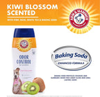 Arm & Hammer Deodorizing Dog Shampoo Baking Soda Odor Control Tearless Moisturizing Sensitive Skin Fresh Kiwi Blossom Scent Safe for Dogs and Puppies 20 FL OZ 6 Pack Everyday Grooming Routine