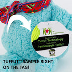 HuggleHounds Knottie Plush Dog Toy - Dog Stuffed Animal, Squeaky Puppy Toys for Small, Medium & Large Breeds, Soft, Durable Plush to Keep Them Busy - Nibblet Anteater, Small