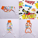 D Doggy Star Italian Greyhound Clothes Stretchable Bow Sleeveless Onesie Whippet for Dog (L,Onesie Bow White)