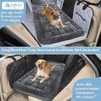 Dog Car Bed Mat Non-Slip Backseat Extender Dog Bed 50" x24.6" Gray | Travel Bed for Dogs，Chew-Resistant, Easy Clean & Scratch-Proof, Comfort Design, Fits Trucks/Sedans/SUVs