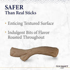 Nylabone Strong Chew Gourmet Style Stick Dog Chew Toy, Peanut Butter Flavor | Medium breeds, durable chew toys, long lasting, encourages healthy chewing, helps clean teeth, for dogs up to 35 lbs