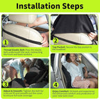 Leader Accessories Waterproof Towel Car Seat Cover, Front Bucket, Beige | Universal Non-Slip, Fits Car Truck SUV, Machine Washable, For Dog & Kid, Pets, Yoga, Gym, Beach, Swimming, Outdoor Sports