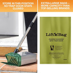 Neater Pet Brands Lift N’ Bag 2.0 Dog Pooper Scooper with Bag Attachment & 31" Pole for Small to Large Dogs, New Longer Pole, 15 Refill Bags, Heavy Duty Dog Poop Scooper for Yard, One-Hand Use