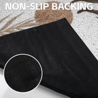Cat Litter Mat Litter Trapping Mat, 33"x22" Waterproof Urine Proof Litter Box Mat Catcher Mat Non-Slip Washable for Kitty Kitten, Brown