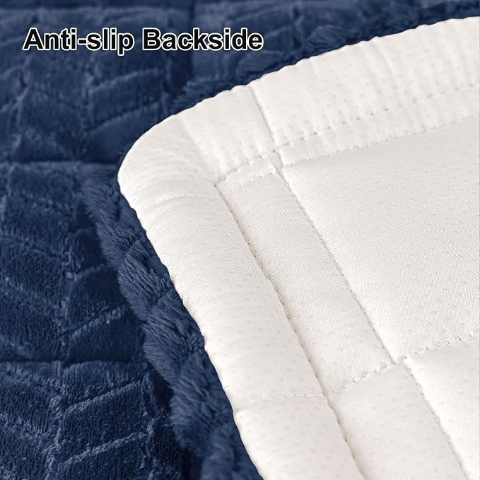 Smiry Couch Cover for Dogs, Non Slip Fuzzy Pet Sofa Covers Washable | Sofa Slipcovers for 3 Cushion Couch, Soft Thick Furniture Protector for Cats Dogs, Against Fur, Dirt, Scratch (27.6"x70.9")