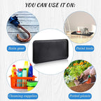 4 Pieces Shoe Tray for Entryway, Waterproof Boot Tray Shoe Mat Multi-Purpose Dog Cat Bowl Mat Pet Food Tray Boot Mat for Entryway Indoor Outdoor Floor Protection (Black,30 x 15 x 1.2 Inch)