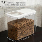 Pet Food Storage Container with Lid & Scooper 10-15lbs/12L Dog Food Storage Container Clear Airtight Cat Food Storage Container BPA Free Dog Treat Container Store Dry Food for Pantry Kitchen
