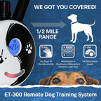 Educator ET-302 Zen Mini E Collar for Dog Training with Remote - 1/2 Mile Range, Waterproof, 100 Blunt Stimulation Levels, Tone or Vibration Mode, Night Light for Small, Medium & Large Dogs (2 Dogs)