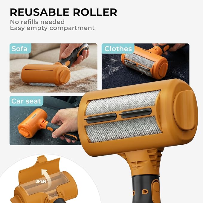 Deshedding Dog Brush Grooming Kit for Dogs Cats, All Hair Types | 6-in-1 Skin-Friendly Deshedding, Undercoat Mat Dematting Tool, Reduces Shedding, Detangling, Knots for Long & Short Hair
