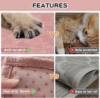 Couch Cover Washable for 2 Cushion Sofa, Cat Scratch Proof Furniture Protector Love Seat L Shape Couch Covers Soft Sectional Sofa Cover for Dogs Pets, 71" x 118", Pink