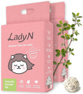 Lady N Tofu Cat Litter, Low Dust Compatible with Auto-Box Yosemite 18lb | Mini-Pellet Shape, Premium Clumping, Ultra Absorbent, Odor Control, Yosemite Scent, Woody Scent