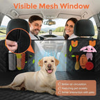 Dog Seat Cover for Back Seat,Hard Bottom Car Seat Cover for Dogs | Back Seat Extender for Dogs Holds 500lbs,Waterproof Rear Seat Pet Cover,Dog Hammock Travel Accessories for Car,SUV,Truck