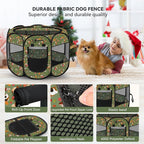 Siedihit Dog Playpen, Medium Dogs Tent Crates Cage Indoor/Outdoor | Portable Pop Up Dog Kennel Playpen with Carrying Case for Dogs/Cats/Rabbits(Cottagecore, Medium)
