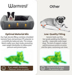 Dog Beds Large Sized Dog,Rectangle Orthopedic Pet Bed for Large Dog, Comfort Fluffy Memory Foam Dog Beds with Anti-Slip Bottom,Grey(35x25x9inchs)