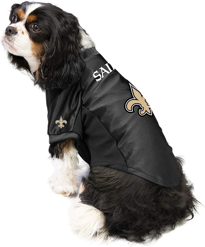 Littlearth NFL New Orleans Saints Stretch Pet Jersey,Large