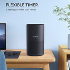Air Purifiers for Bedroom, FULMINARE H13 True HEPA Filter (Black 2 Pack) | Remove Pet Hair, Smoke, Odors，Quiet Air Cleaner With Night Light, Portable Small Air Purifier for Home, Office, Living Room