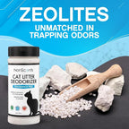 Nonscents Cat litter Deodorizer - Odor Eliminator - 16 ounce | Extends Litter Lifespan, Reduces scooping, Fragrance-free, Unscented, Odor Neutralization, Long-lasting, Non-toxic