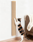 Aechonow 34" Cat Scratching Post, Wood Wall Mounted Cat Scratcher for Cats | Cat Wall Scratcher,Cat Wall Furniture for Indoor Cats,Cat Wall Wood Climber, Natural Sisal,Tall & Sturdy Corner Climbing Pole