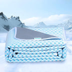Cooling Blanket for Dogs - Q-MAX>0.4 Waterproof Pet Throw Blanket Bed Cover, Non-Slip Dog Blankets for Couch Protector, Washable Furniture Cover for Summer, Pearl Blue,30x40