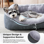 INVENHO XL Dog Beds Large Sized Dog, Washable Orthopedic Warming Soft Sleeping Durable with Anti-Slip Bottom