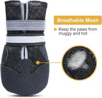 Dimicoo Breathable Dog Boots for Medium Large Dogs,Non-Slip Dog Shoes for Summer Hot Pavement,Lightweight Paw Protector Dog Booties for Outdoor & Indoor Hardwood Floors