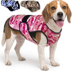 Dog Cooling Vest, 2-Layer Microfiber Cooling Jacket, Pink, M | Longer cooling duration, balanced comfort, UV protection, soft double-layer microfiber fabric, sizes to suit most dogs