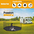 Peekaboo Dog Playpen Bottom Pad 24 Inch, Waterproof Floor Protector | Waterproof 24 Inch Dog Playpen Bottom Pad, 600D Oxford Floor Protector