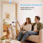 Interactive Cat Toys for Indoor Cats, Remote & 4Modes Automatic Flying Bird | No-Drill Doorway Cat Toy with Adjustable Speed, USB Rechargeable Electric Door Hanging Toy for Bored Kitten and Adult Cat