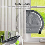 Cat Window Perch Cordless, Foldable & Stable Cat Beds- Breathable Cat Window Hammock for Overlooking, Sunbathing and Climbing - Maximum Hold Up to 40lb