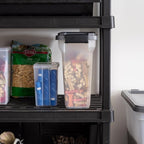 IRIS USA Dog Food Storage Container, Up to 13 lbs, Dark Gray, Made in USA | Includes 2-Cup Scoop, Airtight Seal, BPA-Free, Bird Seed, Cat food, Treats, Keeps Kibble Fresh, Pellets