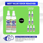 ZORBX Unscented Odor Eliminator 7.5 Oz 2-Pack, Daily Use, Hospital-Grade | Permanent Odor Remover for Pet & Human Urine, Smoke & Strong Odors, Carpet, Upholstery, Mattress, Bathroom, Basement & More