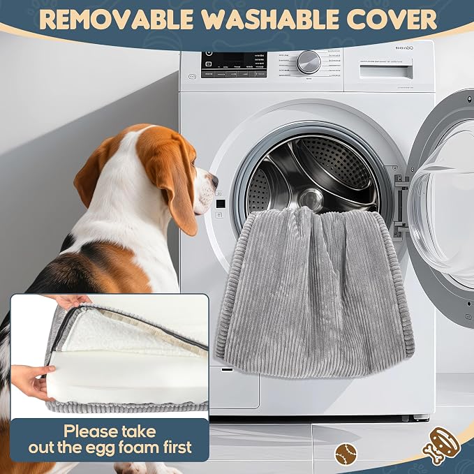 Loiion Dog Car Bed, Non-Slip Backseat Extender Pet Mat 56"x28.7" | Removable, Washable Dog Bed With Waterproof Liner Protects Car Seats, Anti-Slip Travel Bed For Dogs