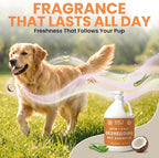 Deshedding Dog Shampoo, Gallon Sized - Skin and Coat Shedding Shampoo with Pump, 18:1 Dilution - Made with Baking Soda, Aloe, and Coconut for Buildup and Dander