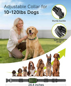 Dog Shock Collar - 4500FT Dog Training Collar with Remote for 10-120lbs Small Medium Large Dogs, IPX8 Waterproof Rechargeable Dog eCollar with Beep(1-8) Vibration(1-16) Safe Shock(0-99), No-Shock Mode