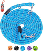 Long Dog Leash for Training - 16FT/30FT/50FT/100FT, Reflective Rope Check Cord, Heavy Duty for Large, Medium, Small Dogs - Walking, Playing, Camping, Yard