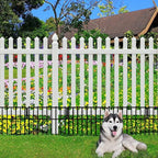 Thrivinest Animal Barrier Fence, 20 Pack No Dig Decorative Fences, 17in(H) x20ft(L) Rustproof Metal Wire Small Garden Fence Border for Dogs Rabbits