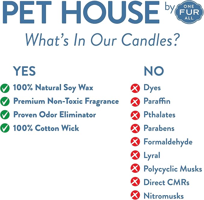 Mini Scented Candles for Pet Odor Made with Natural Soy Wax, Plant Based, Pet Friendly Candles, Summer Mix Variety Pack of 3