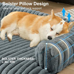 Luxurious Dog Couch Bed, Dog Couch Cover, Couch Protector for Dogs(Grey, L) | Dog Bed for Couch, Removable Couch Cover for Dogs Washable, Pet Bed Mats for Couch, Pet Couch Covers for Sofa
