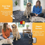 Wolfster 2 Pack Pet Hair Removal Glove for Cats & Dogs - Five-Finger Electrostatic Reusable Pet Hair Remover for Couch, Sofa, Carpet, Car Seat, Beddin
