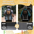 WOYYHO Pet Dog Carrier Backpack, Ventilated Mesh Small Dog Front Backpack | Breathable Puppy Back Pack, with Safety Belt, Storage Pockets, for Travel Hiking Cycling Outdoor Adventures, Black, S