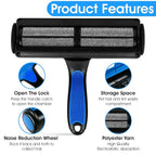 Pet-Pristine Pet Hair Remover Roller and Mini Detailer Combo Pack - Effortless Cats and Dogs Reusable Hair Removal for Couches, Beds, Carpets, Furniture