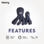 fabdog Floppies Plush Dog Toy - Cute & Durable Squeaky Dog Toys - Best Squeak Toy for Puppies and All Breeds | Ideal Pet Gift| Small Octopus