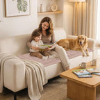 Smiry Couch Cover for Dogs, Non Slip Fuzzy Pet Sofa Covers Washable | Sofa Slipcovers for 3 Cushion Couch, Soft Thick Furniture Protector for Cats Dogs, Against Fur, Dirt, Scratch (27.6"x82.7")