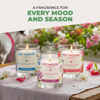 Pet House Cucumber Candles, Long Lasting Scented Candles for Pet Odors, 60 Hour Burn Time - Cucumber Mint, 9 oz