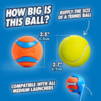 Chuckit! Ultra Ball Dog Toy - Medium Bouncy Fetch Balls For Dogs 20-60 lbs - Made from Durable Rubber - Floating Water Pet Toys - Size Medium - 2.5-inch Diameter - Pack of 2 | Bouncy durable rubber design for pups 20-60 lbs, high bounce action for acti...